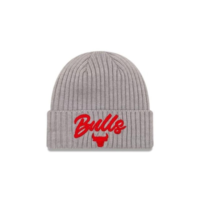 Sapca New Era Chicago Bulls NBA NBA Draft Cuff Knit Beanie - Gri